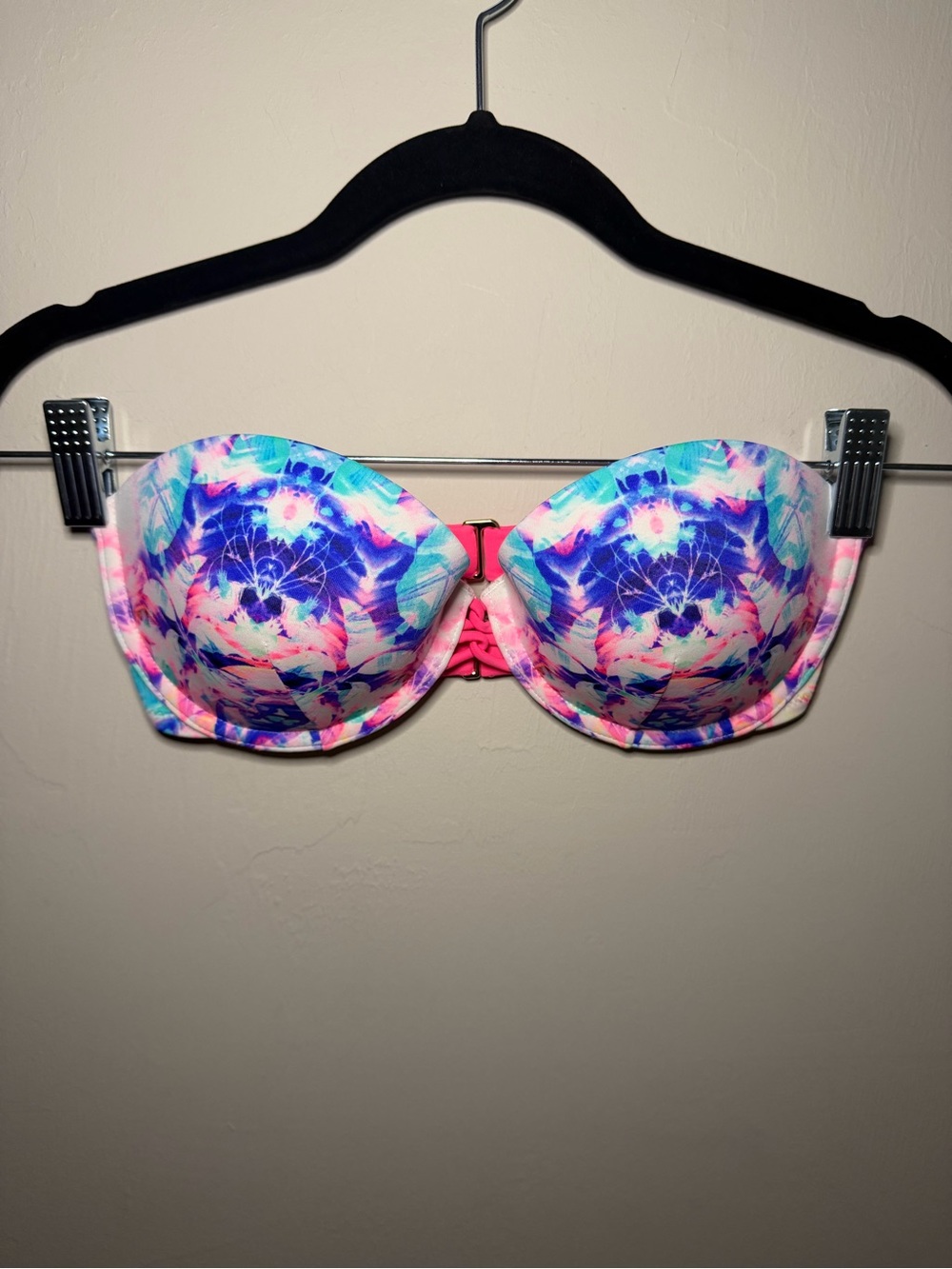 Victoria's Secret Strapless Floral Bikini Top